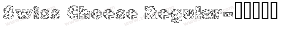 Swiss Cheese Regular字体转换
